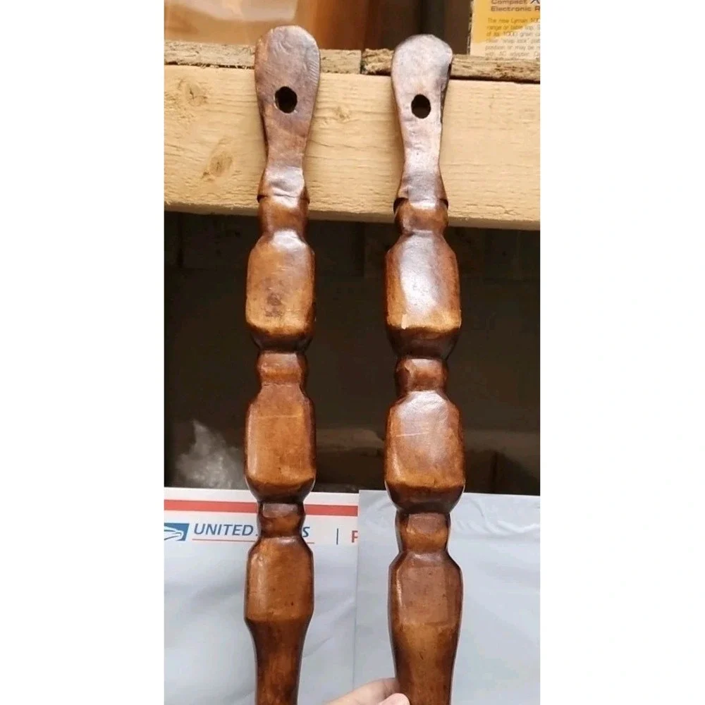 Vintage MCM Tiki Fork & Spoon‎ Wood Wall Decor 27